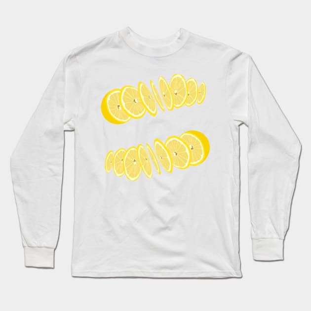 Fresh Lemon Slices Foodies Long Sleeve T-Shirt by smoochugs